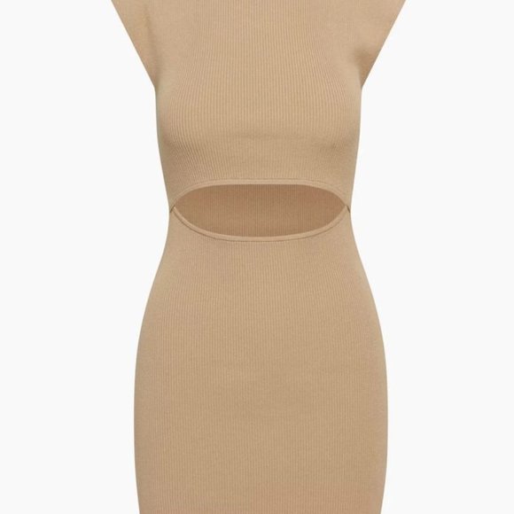 Aritzia Wilfred Free Cut-Out Knit Mini Dress Knit cut-out mini dress - Picture 2 of 10